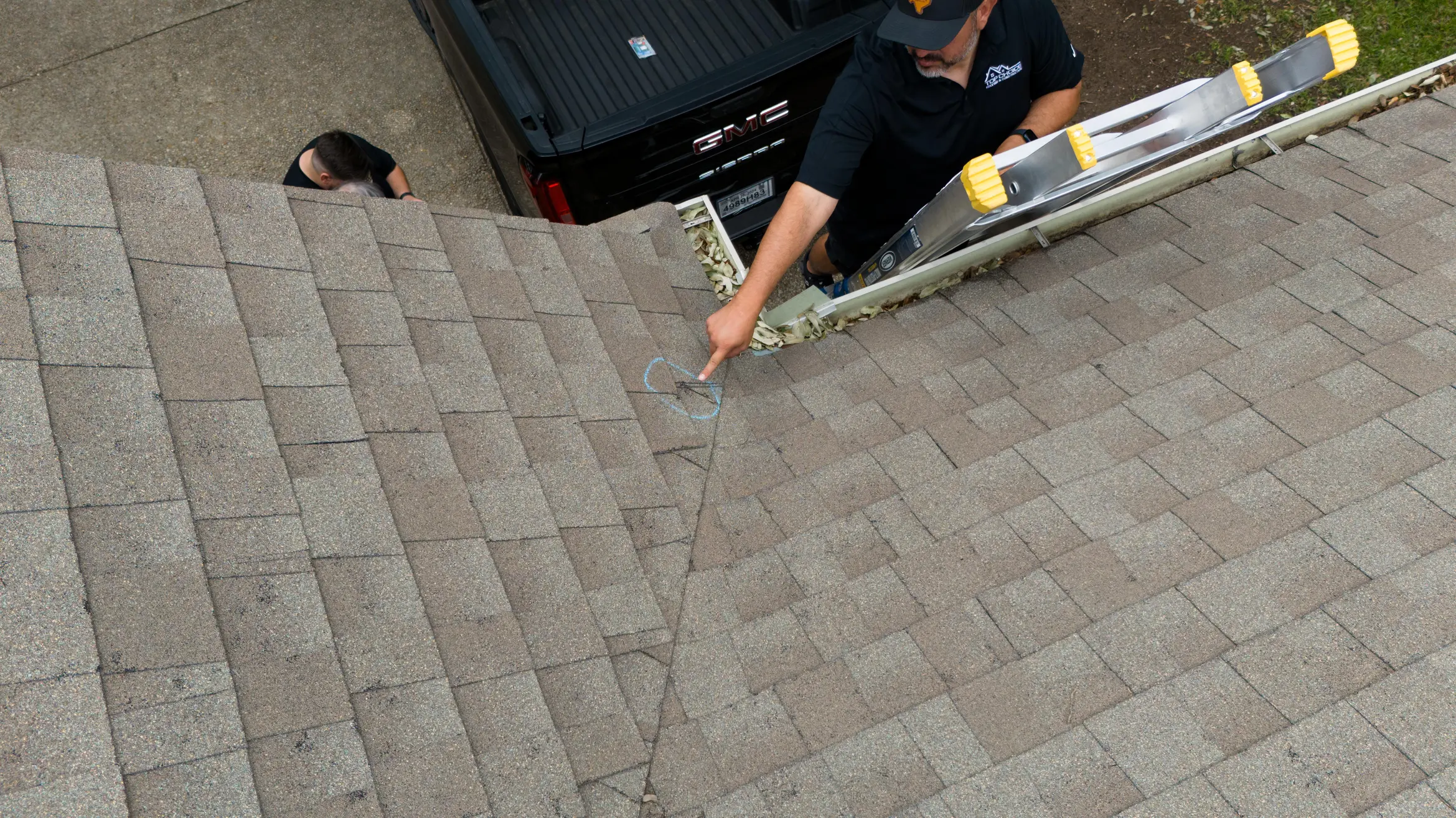 Top Choice Roofing Owner, Roland, working on the field.